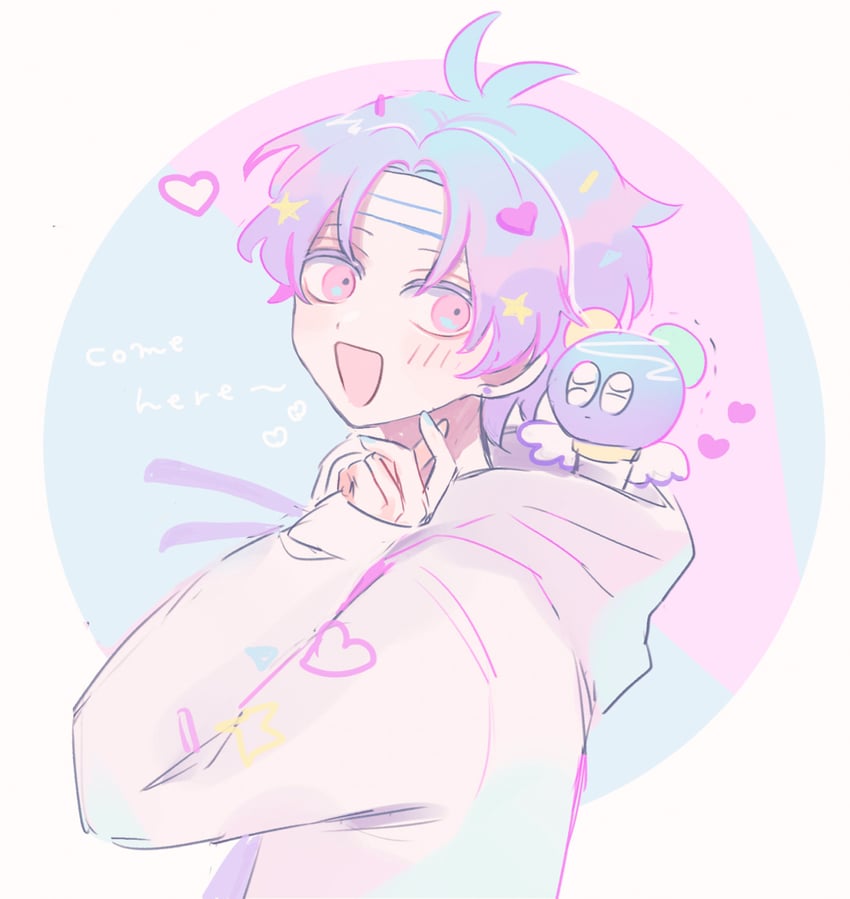 popping candy cookie and angel lightstick (cookie run and 1 more) drawn by mamimumemo