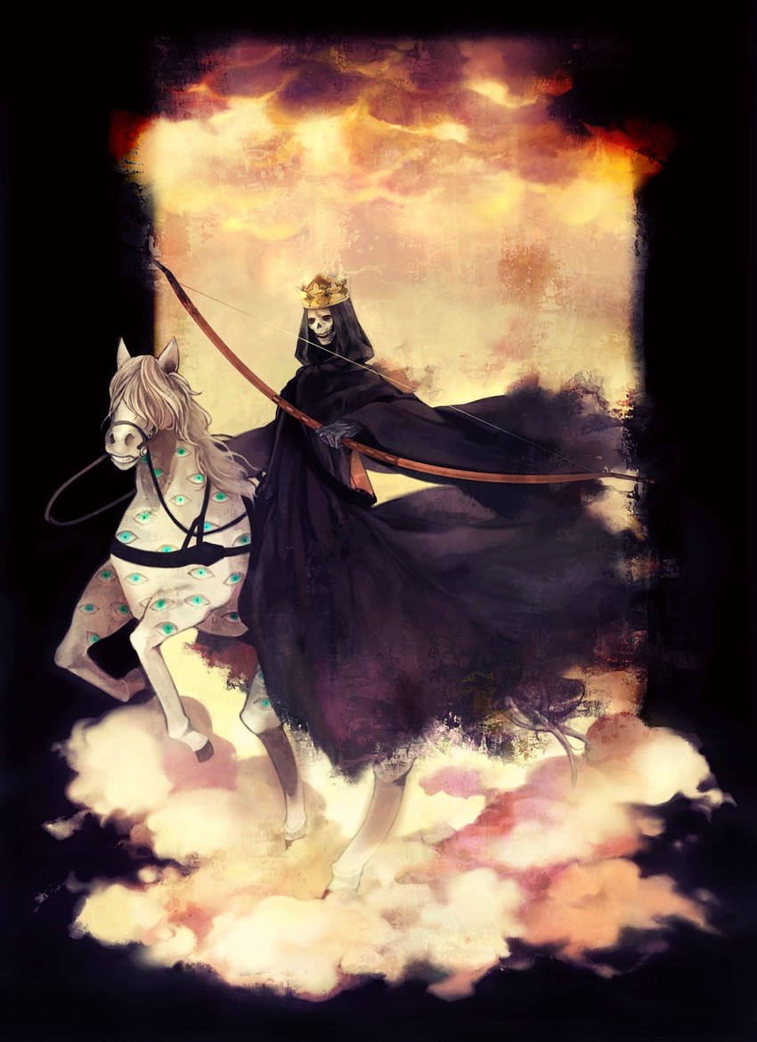 white rider (shin megami tensei and 1 more) drawn by xero