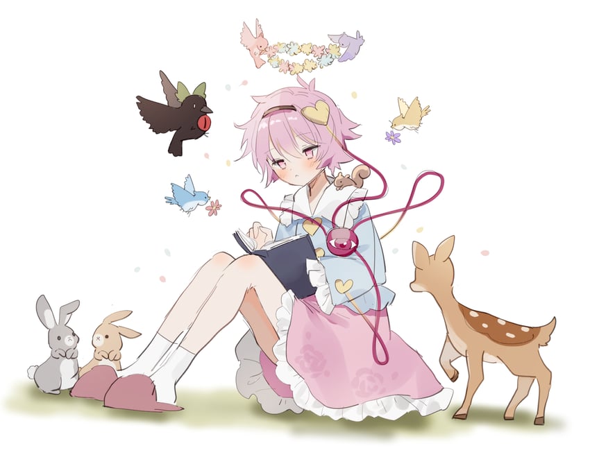 komeiji satori and reiuji utsuho (touhou) drawn by sorani_(kaeru0768)