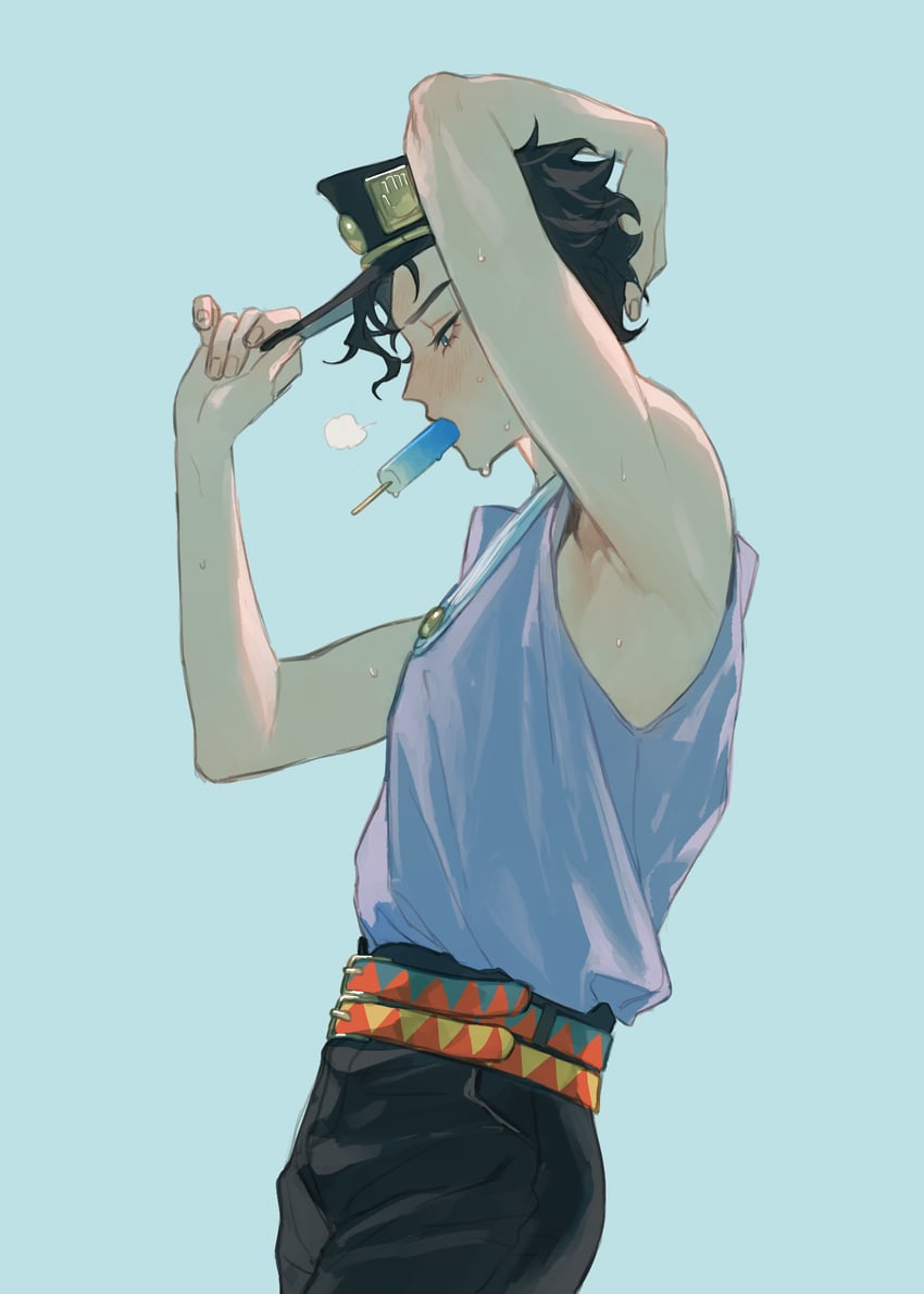 kujo jotaro (jojo no kimyou na bouken and 1 more) drawn by tem_1231