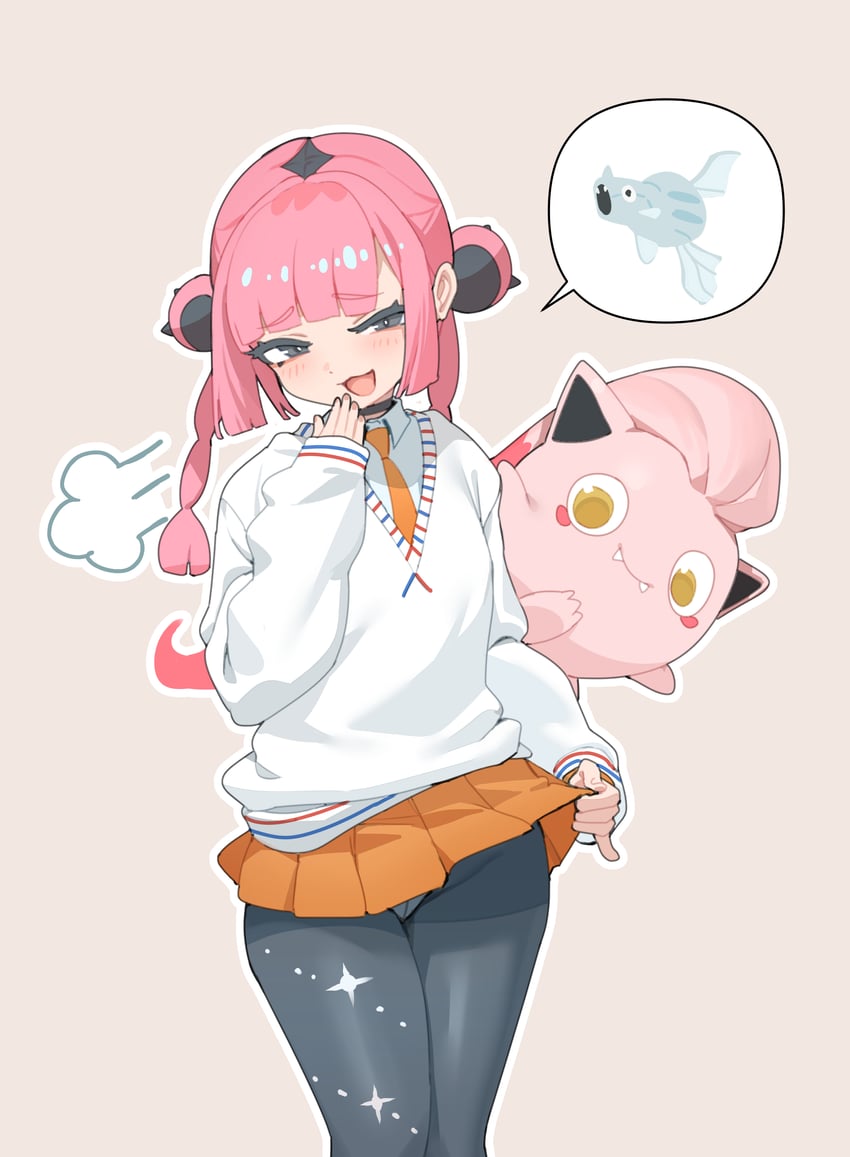 coral, scream tail, and remoraid (pokemon and 1 more) drawn by jin_rou