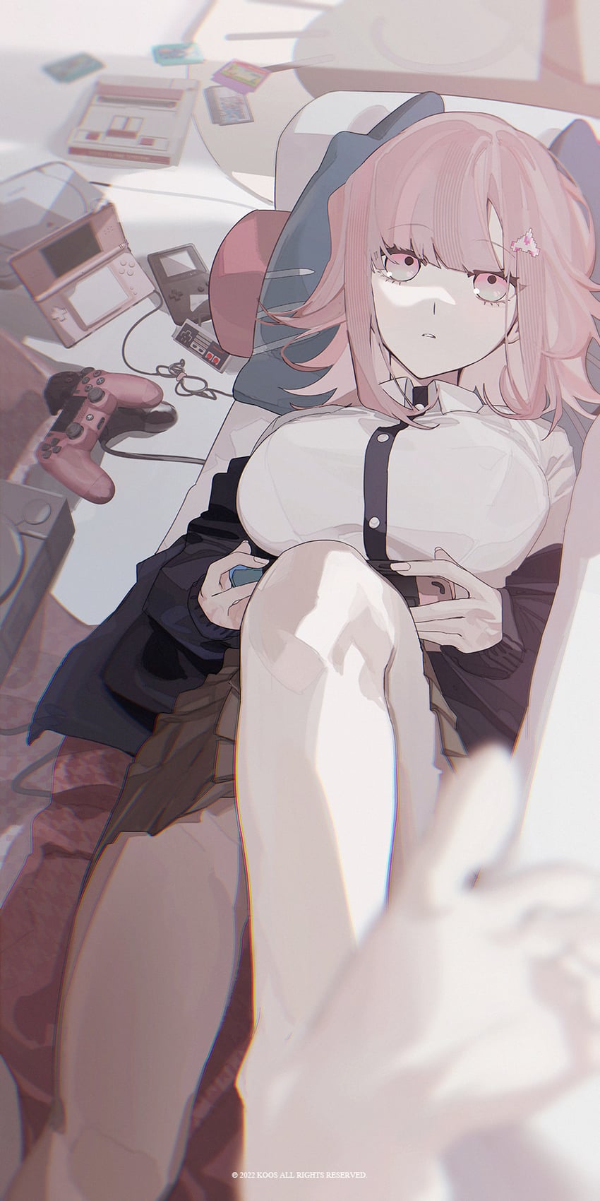 nanami chiaki (danganronpa and 1 more) drawn by k00s