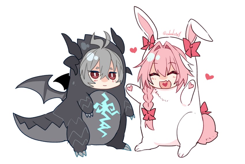 astolfo, sieg, and fafnir (fate and 1 more) drawn by haoro