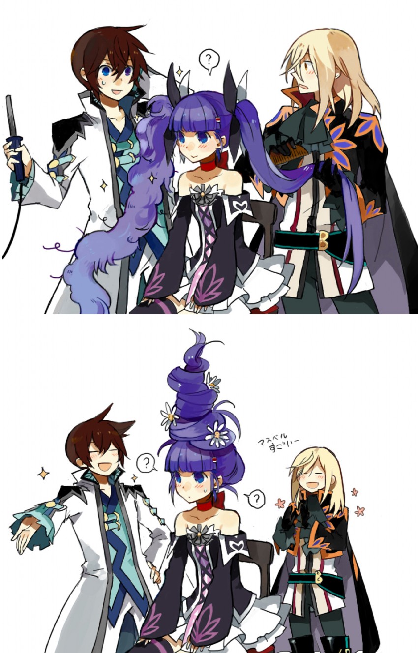 asbel lhant, richard, and sophie (tales of and 1 more) drawn by starshadowmagician