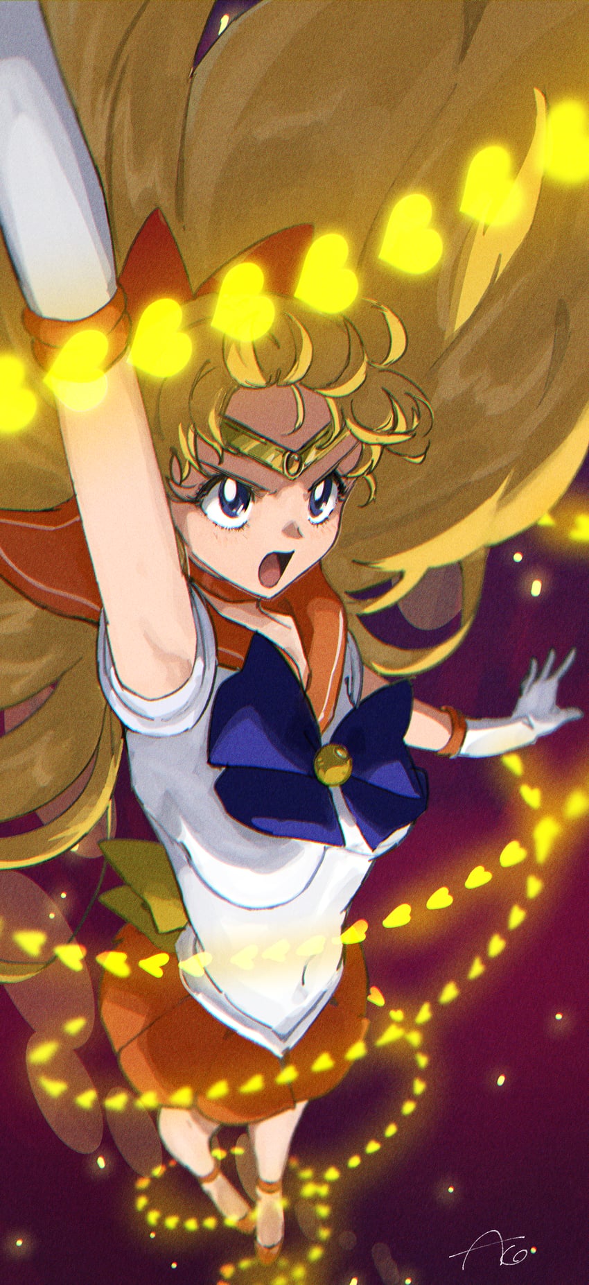 aino minako and sailor venus (bishoujo senshi sailor moon) drawn by ako_(hoshiya_830)