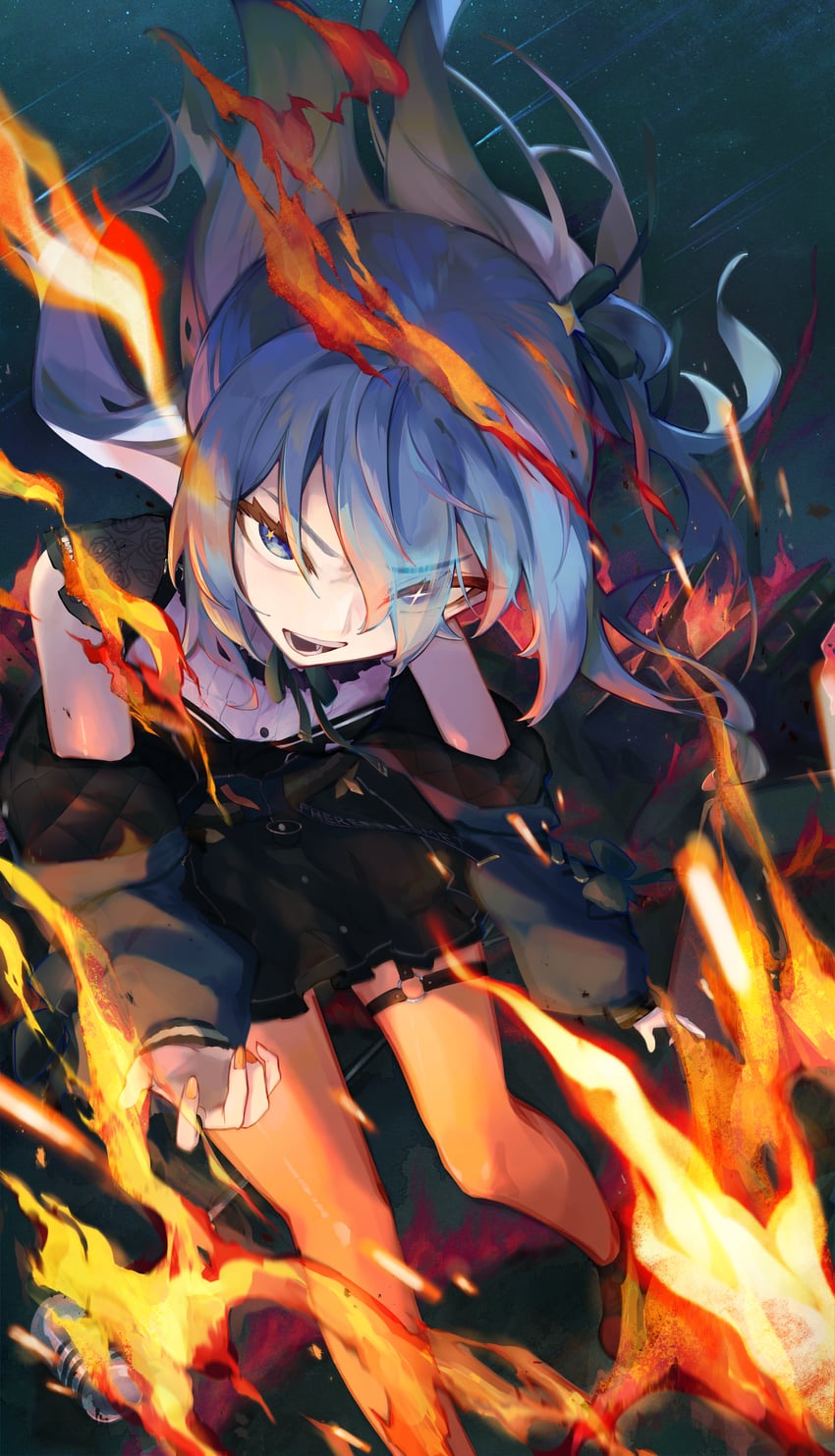 hoshimachi suisei (hololive and 1 more) drawn by sauce_darusungi