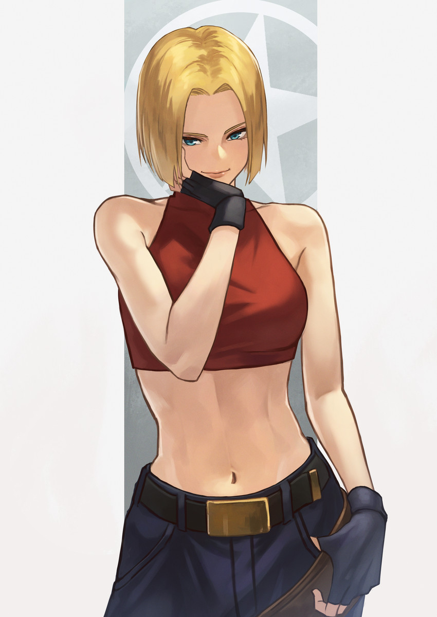 blue mary (the king of fighters and 1 more) drawn by hara_kenshi