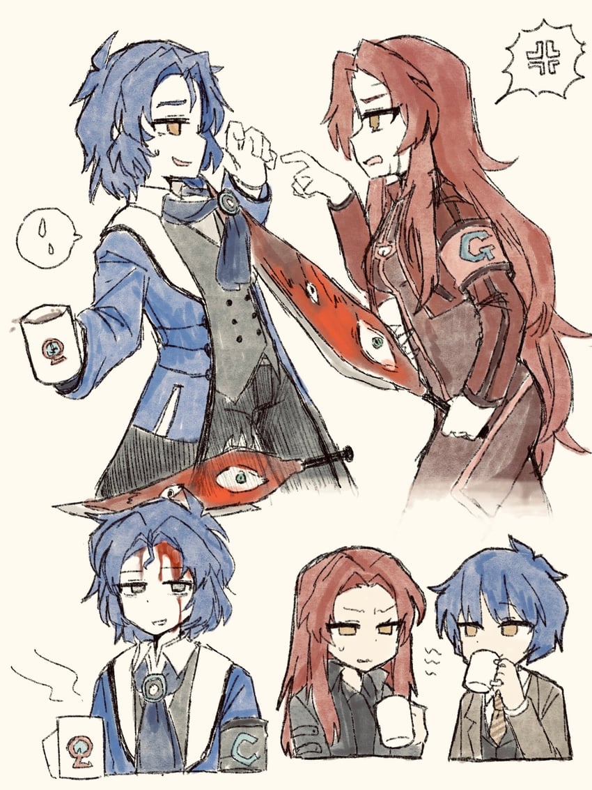 chesed, gebura, kali, and daniel (project moon and 1 more) drawn by june_blues