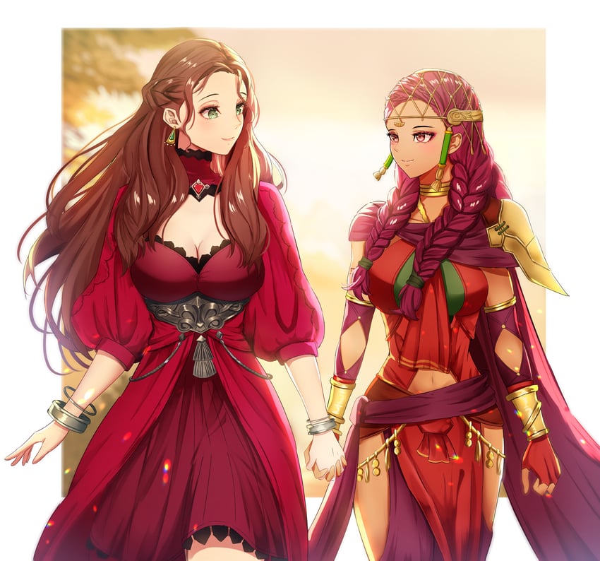 dorothea arnault and petra macneary (fire emblem and 2 more) drawn by gao_kawa