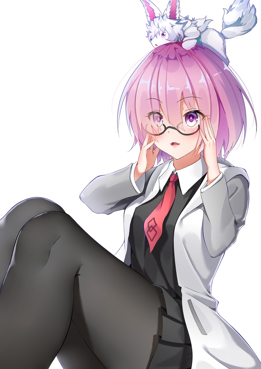 mash kyrielight and fou (fate and 1 more) drawn by yashima_roi