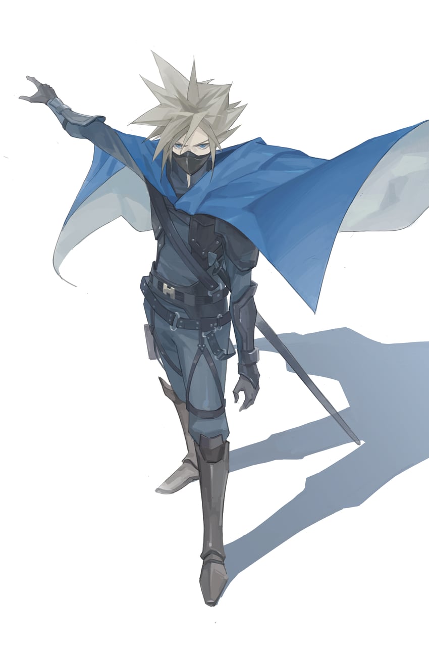 cloud strife (final fantasy and 2 more) drawn by dododo_(fightingdodo)