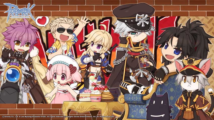 poring, summoner, deviruchi, rebellion, lazy, and 5 more (ragnarok online) drawn by yuichirou