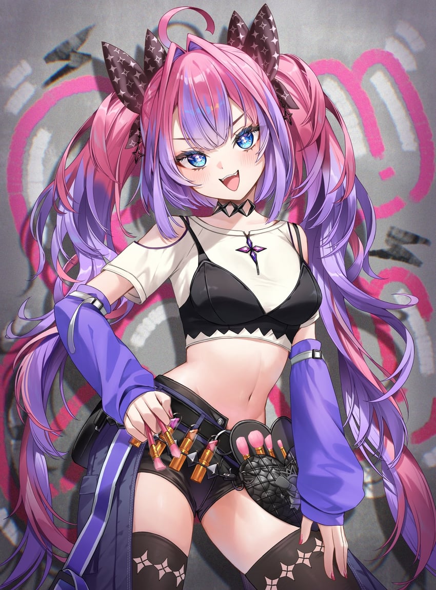 kikirara vivi (hololive and 1 more) drawn by runlan_0329