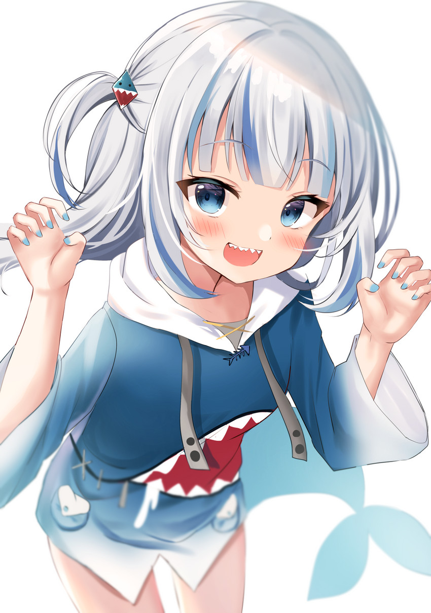 gawr gura (hololive and 1 more) drawn by hamico