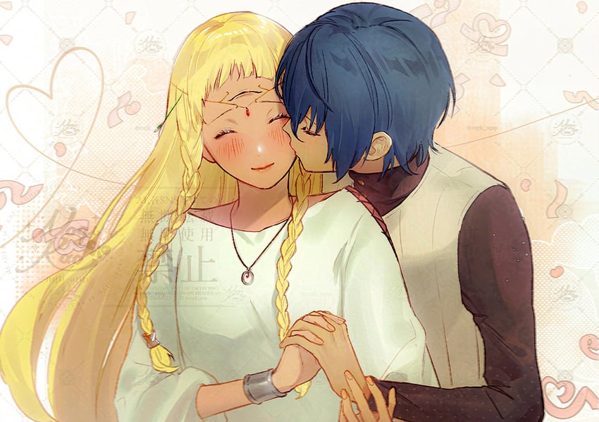 protagonist and eupha (metaphor: refantazio) drawn by kaori