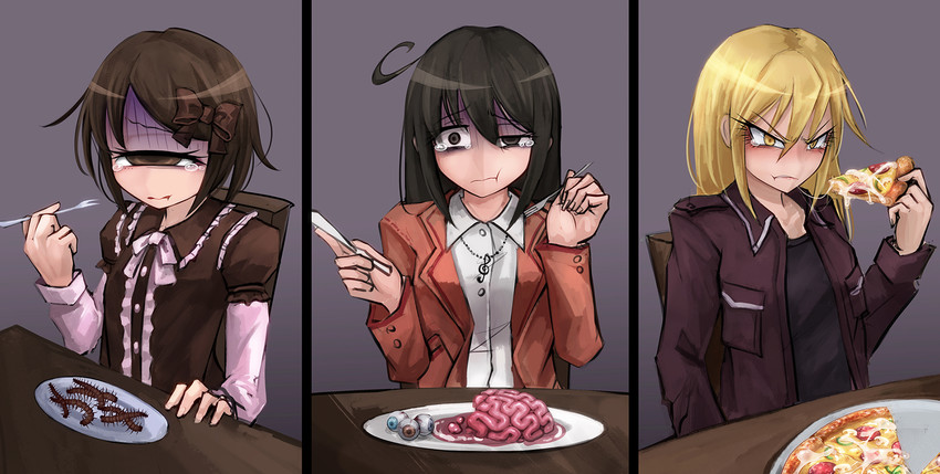 usui sachi, tsunemi akemi, and sadokawa rui (hitomebore) drawn by ray-k