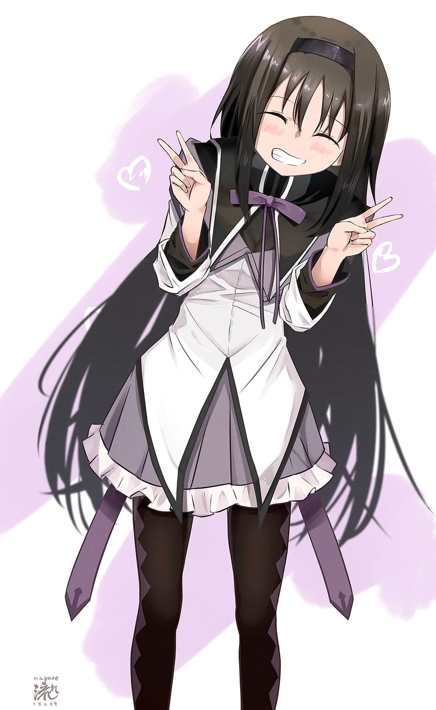 akemi homura (mahou shoujo madoka magica) drawn by nagare_(flow)