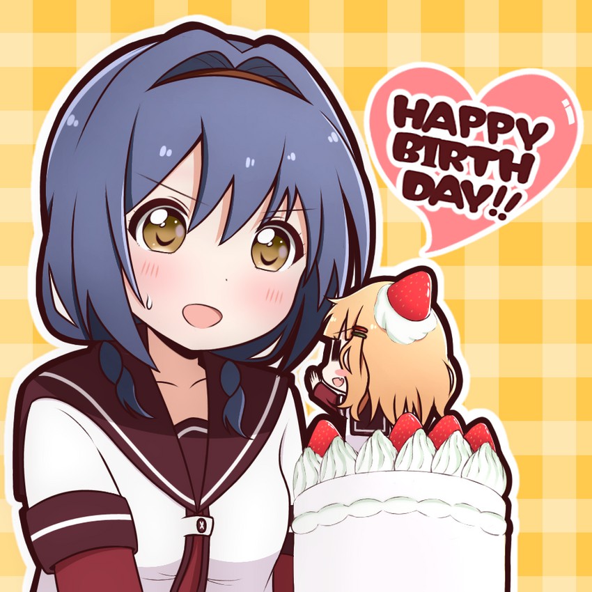 oomuro sakurako and furutani himawari (yuruyuri) drawn by goron_(phde2424)