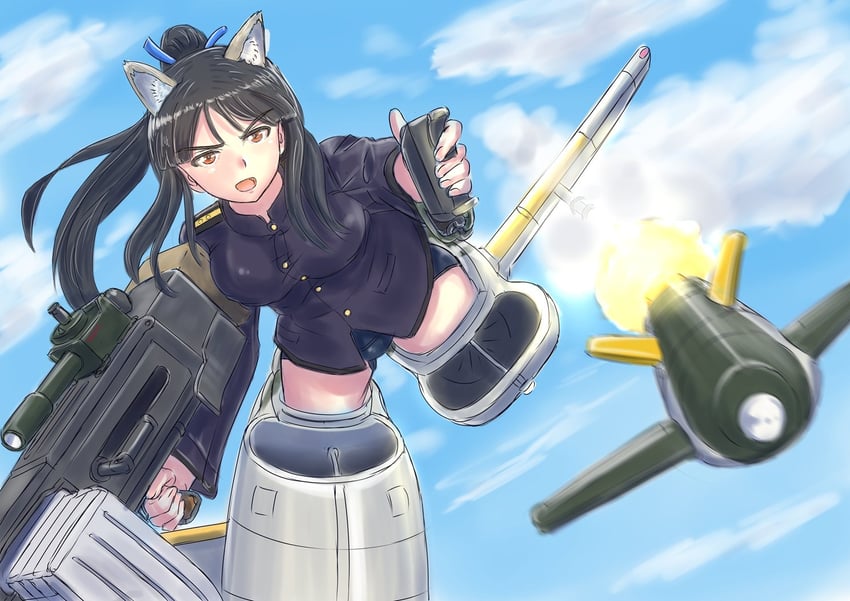 hattori shizuka (world witches series and 1 more) drawn by keyboardnoob