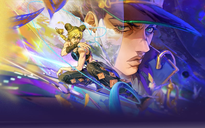 kujo jotaro, kujo jolyne, and stone free (jojo no kimyou na bouken and 2 more)