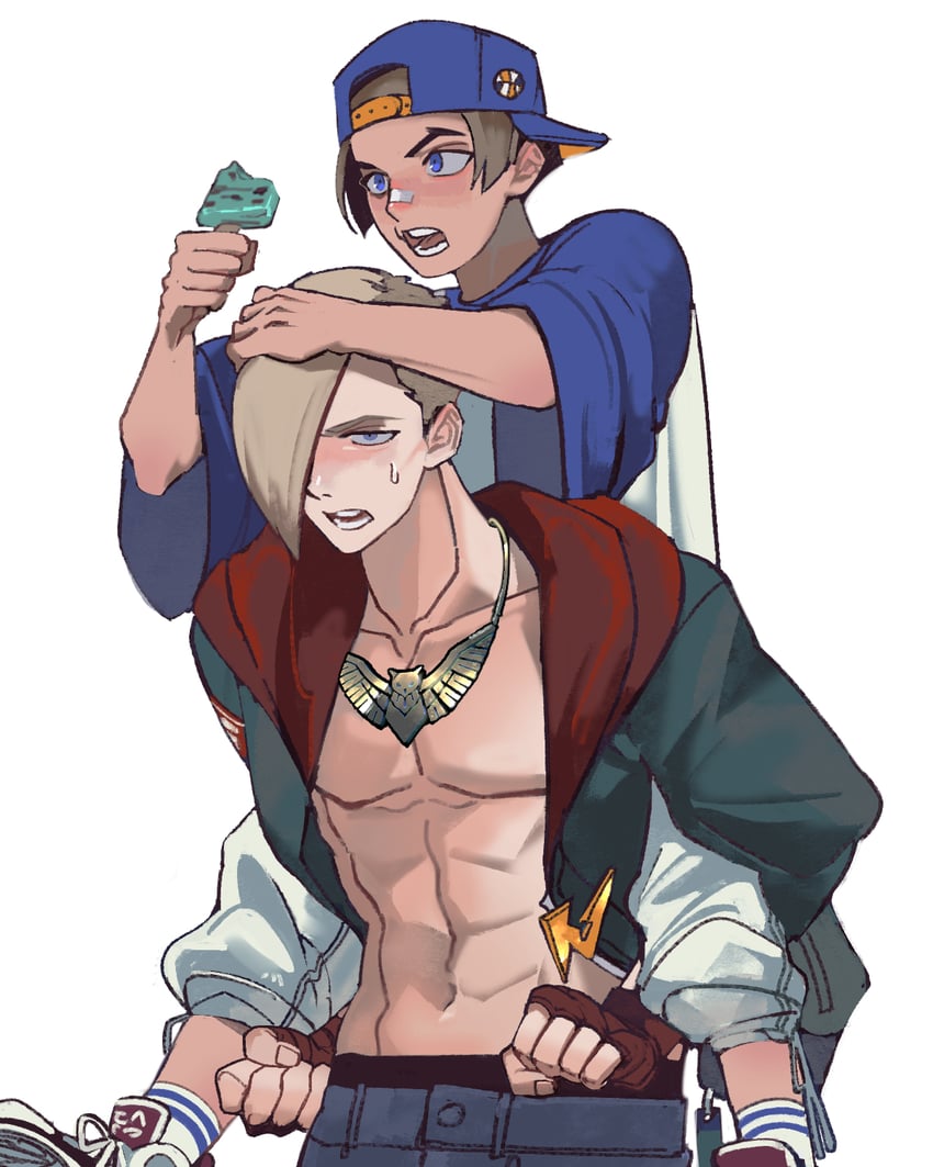 luke sullivan and ed (street fighter and 1 more) drawn by hexermer