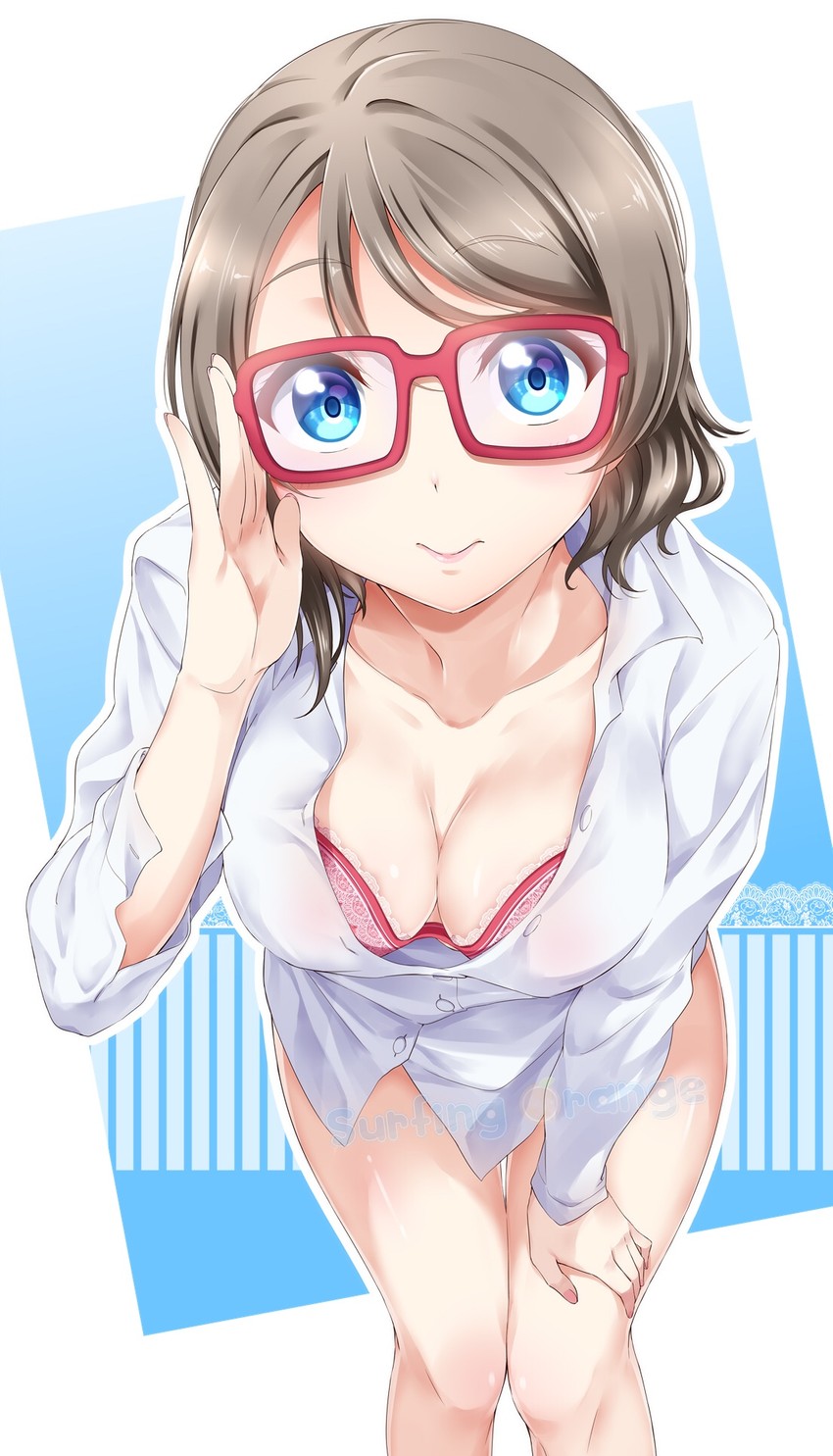 watanabe you (love live! and 1 more) drawn by surfing_orange