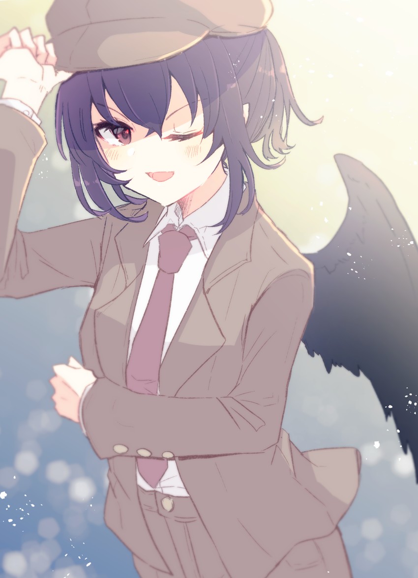 shameimaru aya (touhou and 1 more) drawn by aoi_(annbi)