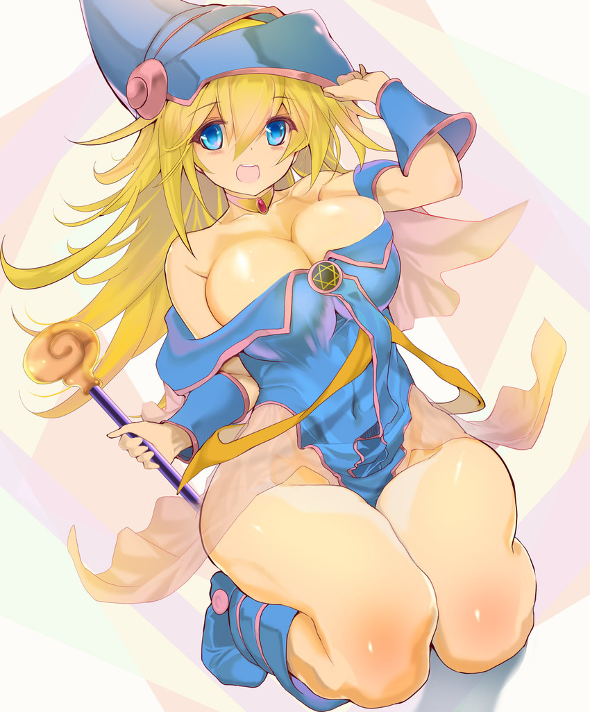 dark magician girl (yu-gi-oh!) drawn by mokomoko_yanakku