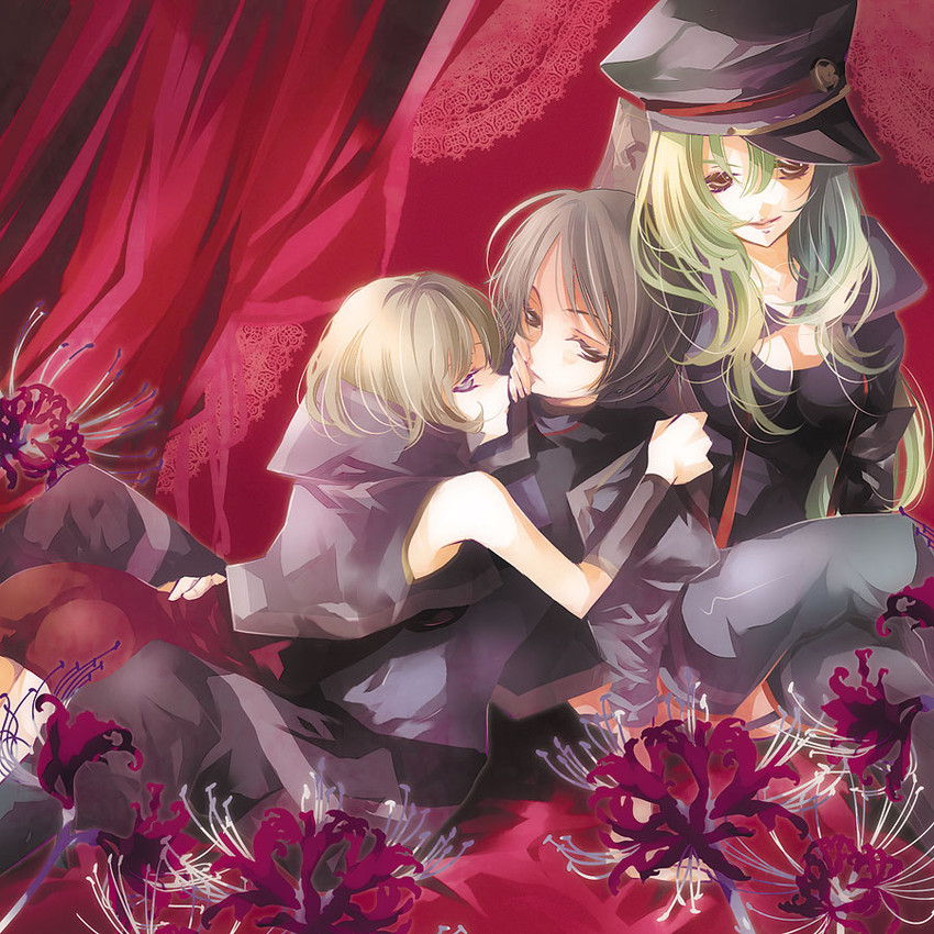 watanabe kanako, simone aragon, and dai takashi (star driver) drawn by kousaka_rito