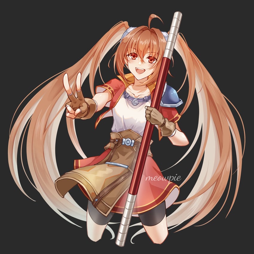 estelle bright (eiyuu densetsu and 1 more) drawn by meowpie