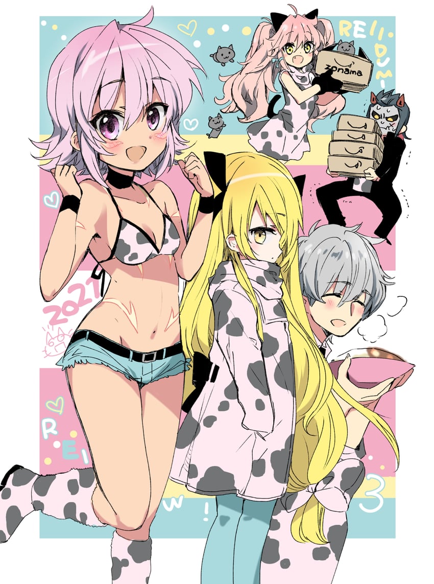 kunisaki rena (original and 4 more) drawn by izumi_rei