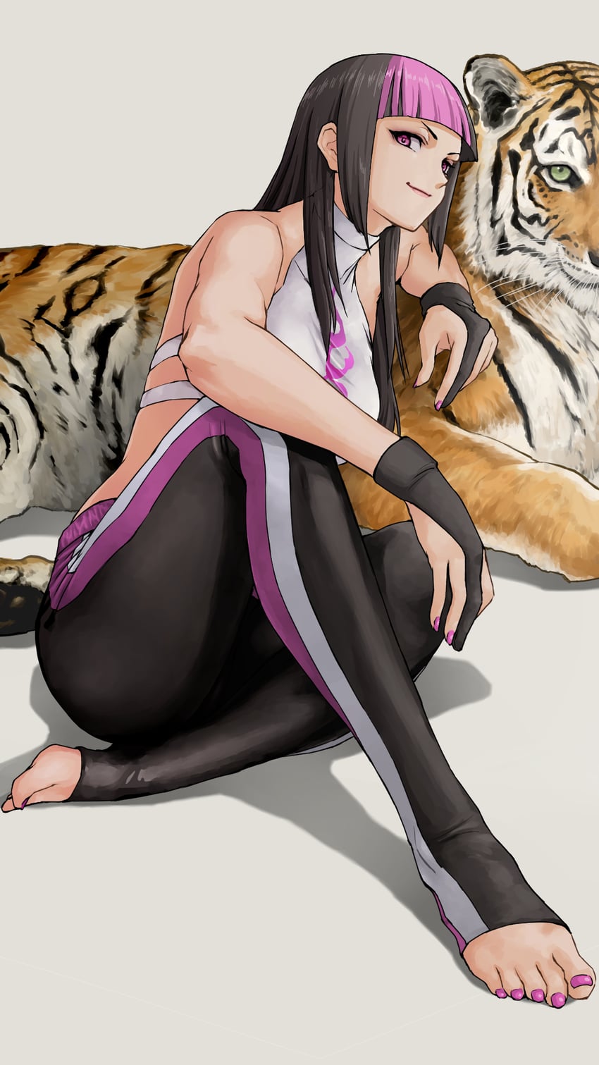 han juri (street fighter and 1 more) drawn by x_chitch