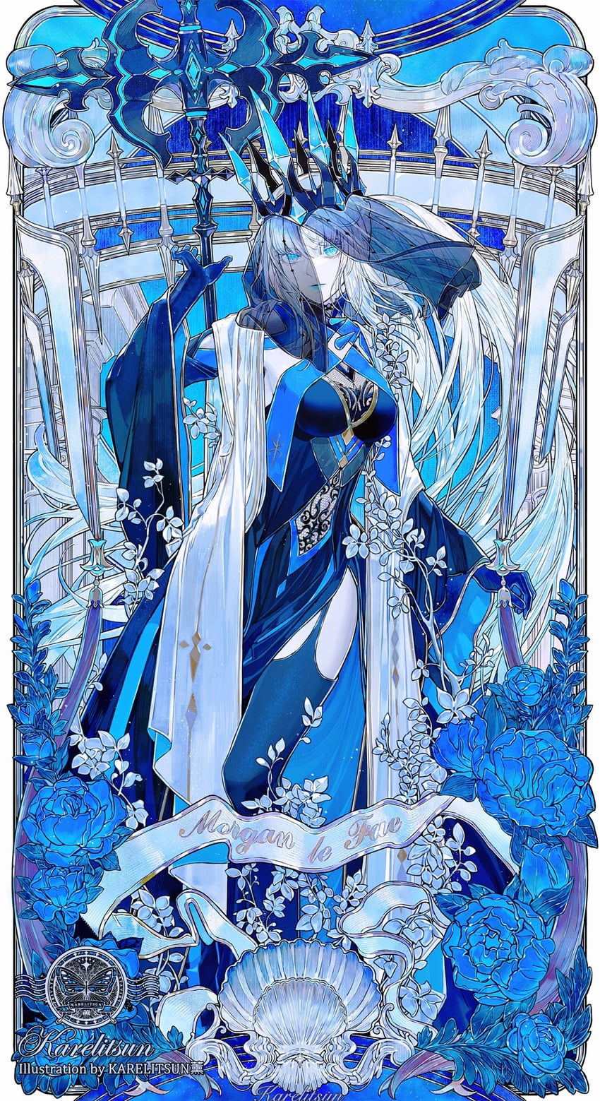 morgan le fay (fate and 1 more) drawn by xunying_kui