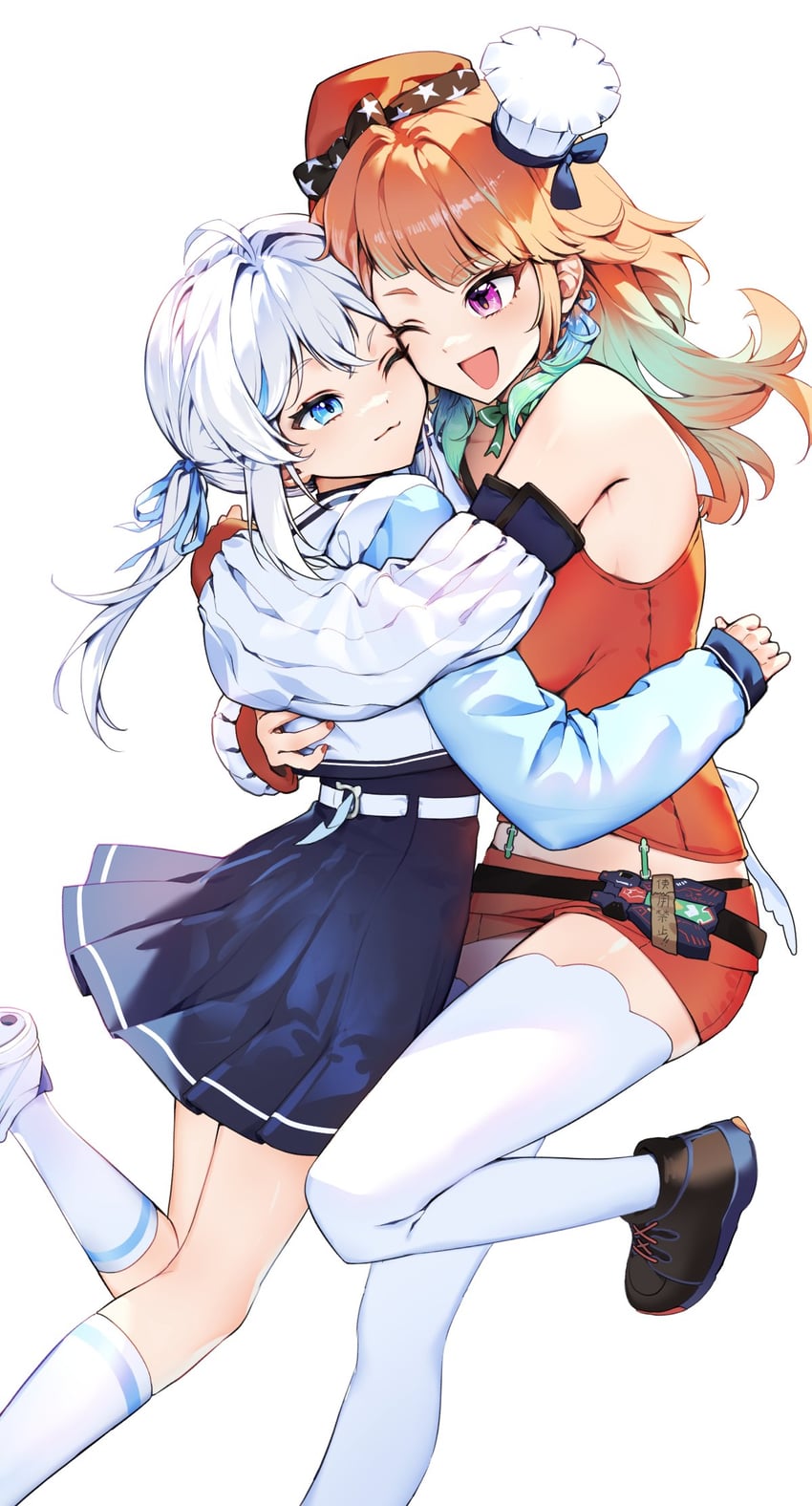 takanashi kiara and gosegu (hololive and 2 more) drawn by cika_k