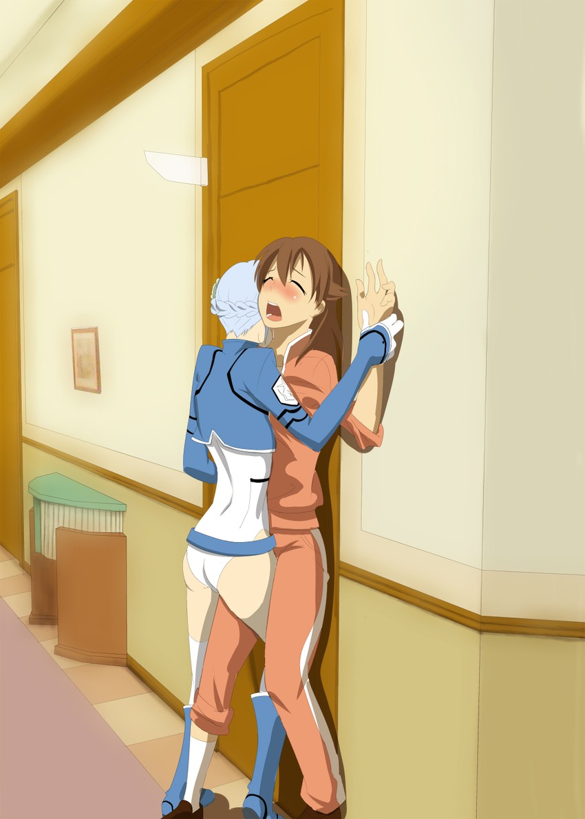 fin e ld si laffinty and kyouno madoka (rinne no lagrange) drawn by whiteshamu448