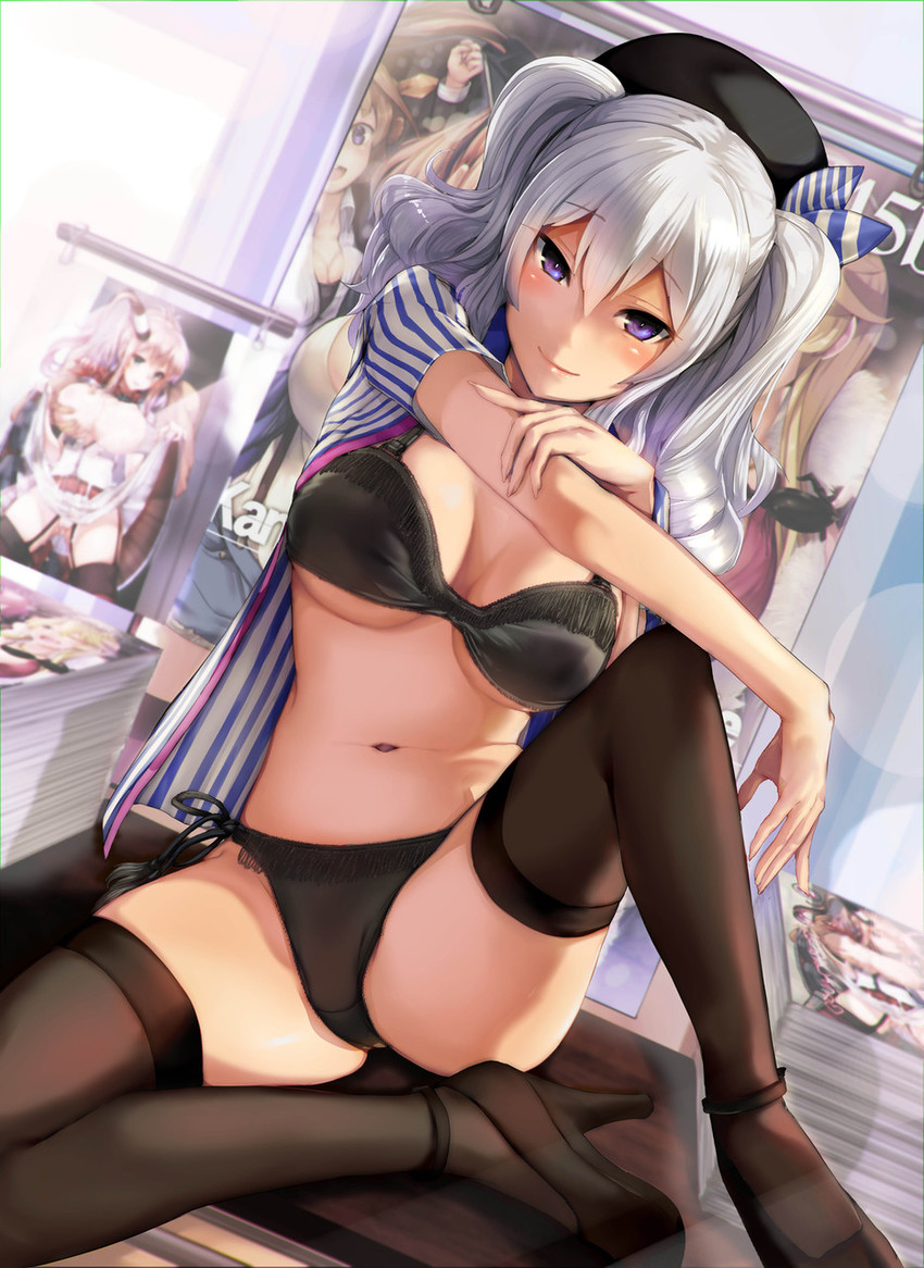 kashima and saratoga (kantai collection and 1 more) drawn by satou_daiji