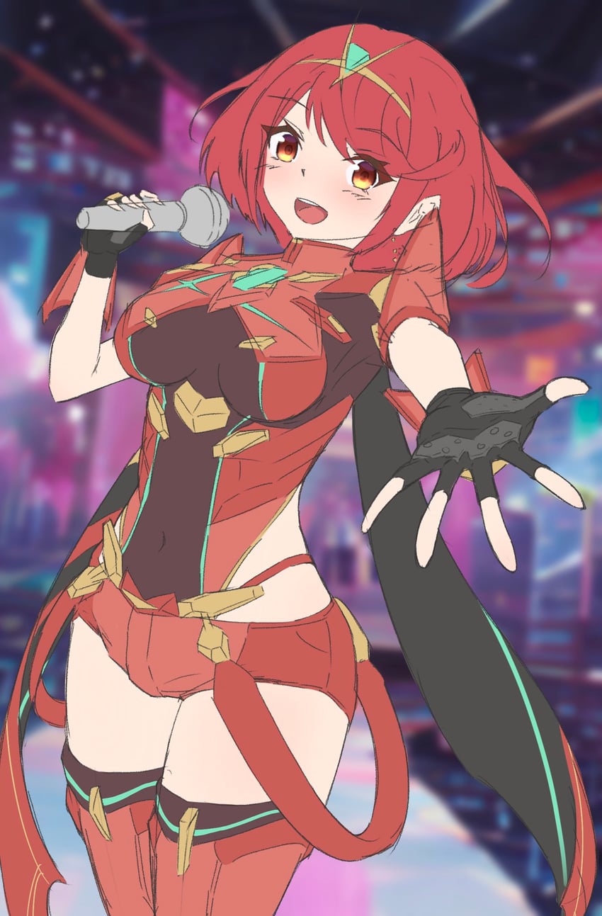 pyra (xenoblade chronicles and 1 more) drawn by sukai_222