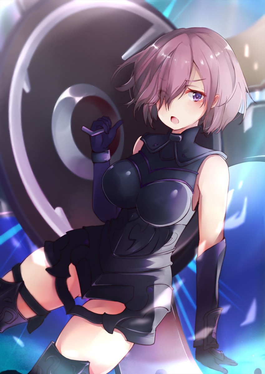 mash kyrielight (fate and 1 more) drawn by nonkomu_(furiten5553)