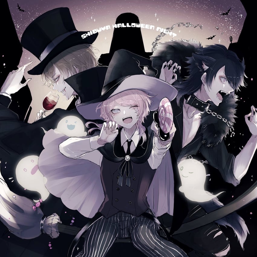 amemura ramuda, arisugawa dice, and yumeno gentaro (hypnosis mic) drawn by shino_(shino-xx)