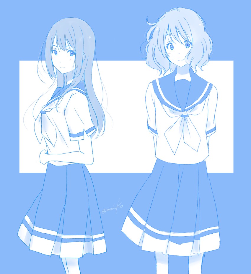 oumae kumiko and kousaka reina (hibike! euphonium and 1 more) drawn by hare_(hal0331)
