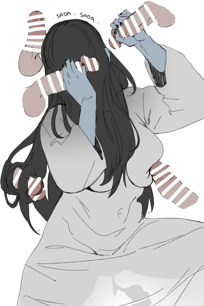 yamamura sadako (original and 1 more) drawn by ettone