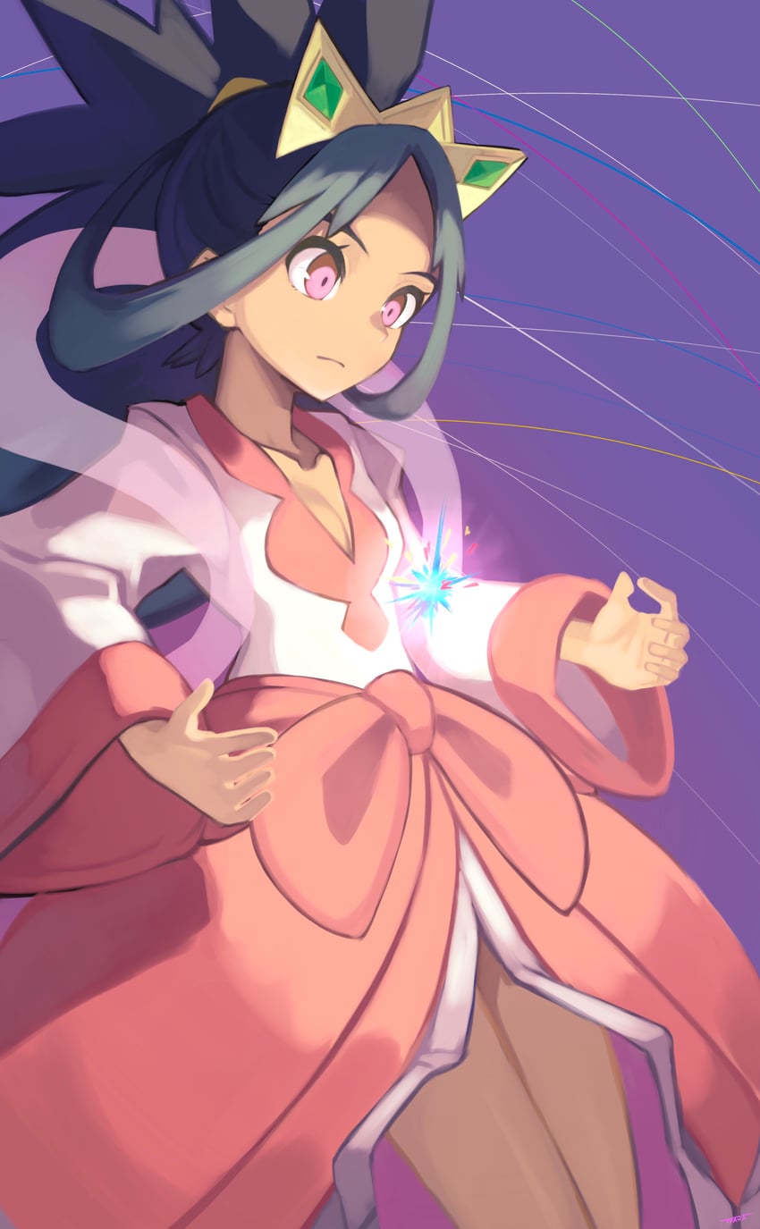 iris (pokemon and 1 more) drawn by tyaui_(xjju4435)