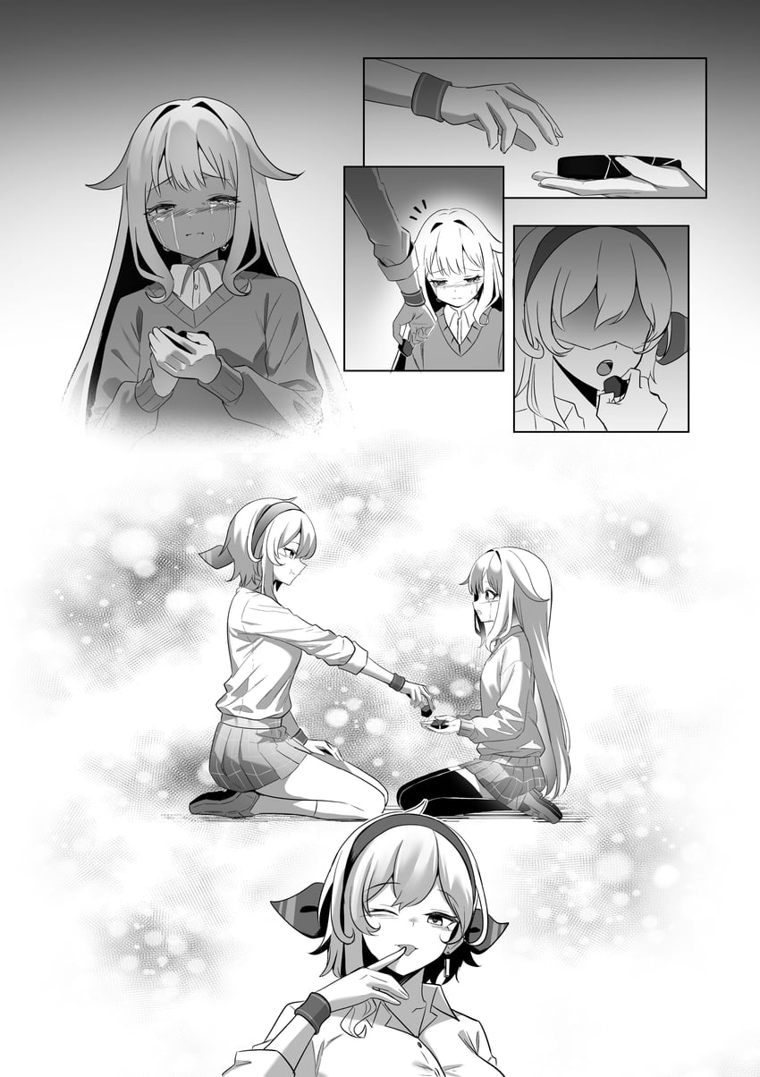 koseki bijou and kaela kovalskia (hololive and 2 more) drawn by raikkonen