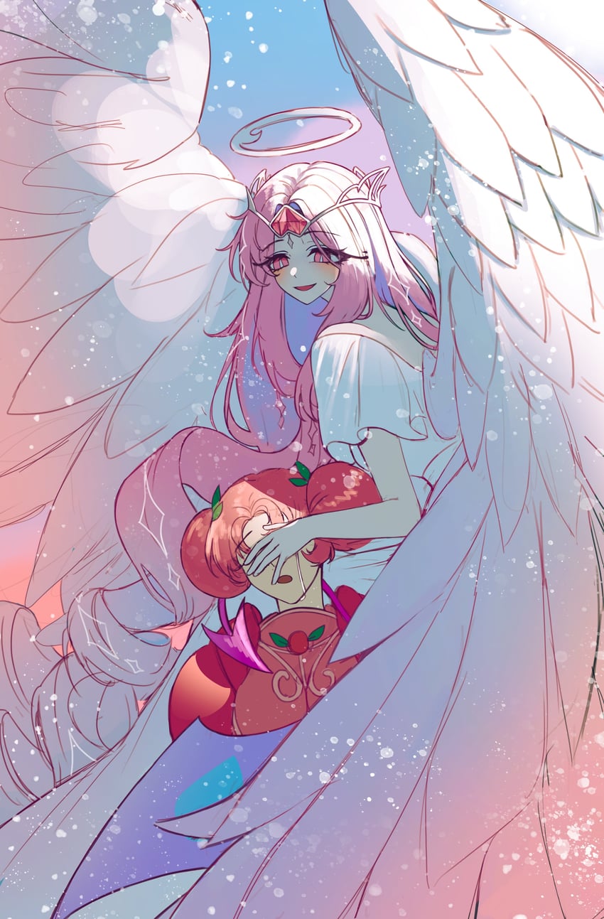 eternal sugar cookie and hollyberry cookie (cookie run and 1 more) drawn by shabet_82