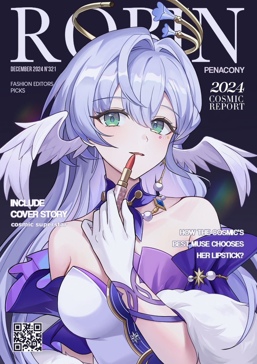 robin (honkai and 1 more) drawn by borii