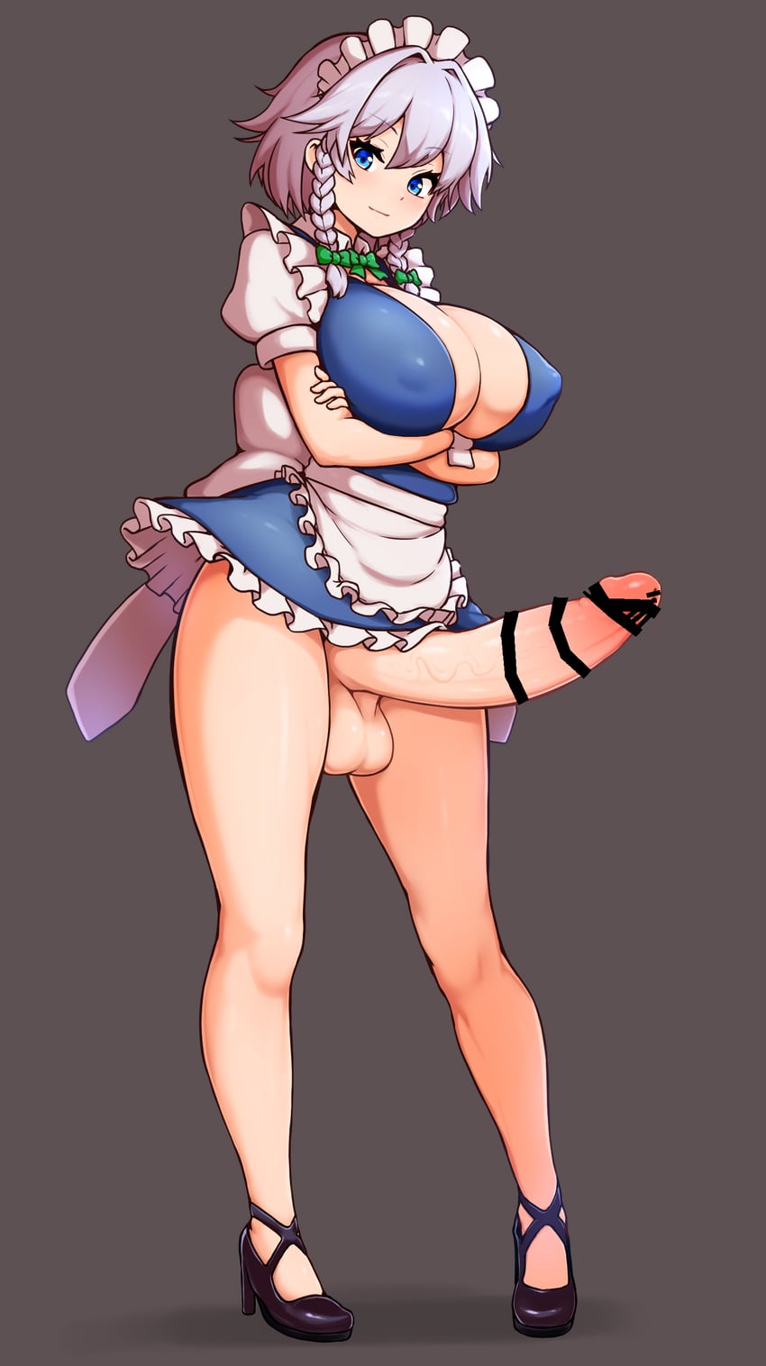 izayoi sakuya (touhou) drawn by peso_(cheese_company)