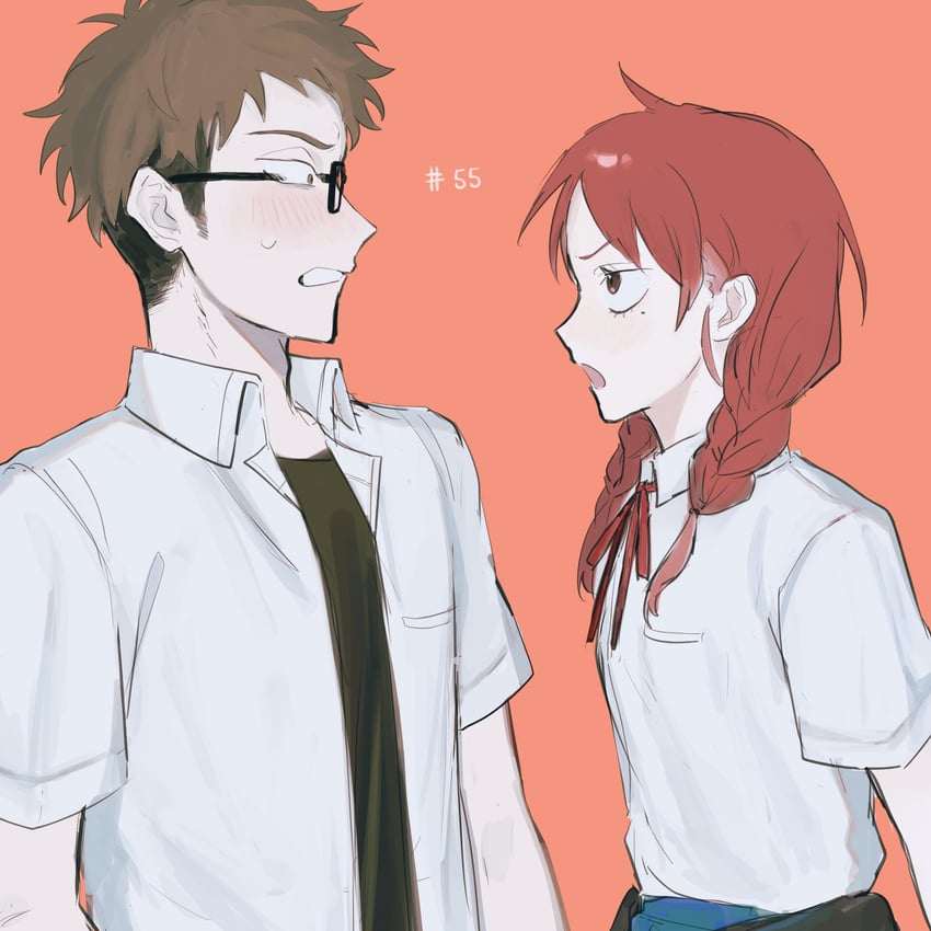 uchida momo and tohno gen (futsuu no keion-bu) drawn by sorry2z1s0s4ku