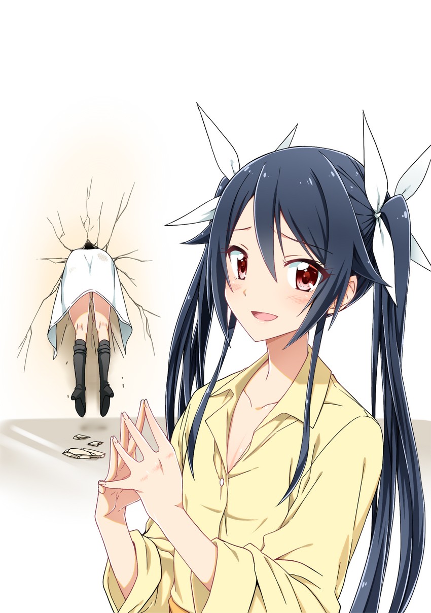 tsube aika and twoearle (ore twintail ni narimasu) drawn by yuto_(dialique)