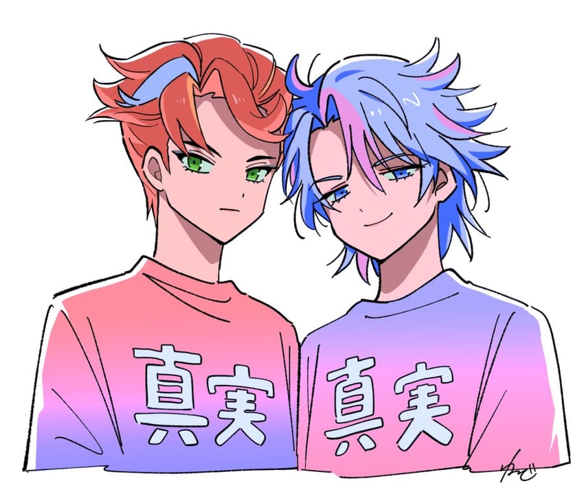 ibuki touma and hughie (pretty series and 1 more) drawn by rituyama1