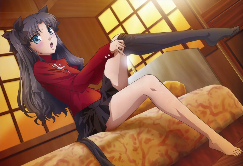 tohsaka rin (fate and 3 more) drawn by makita_yoshinobu